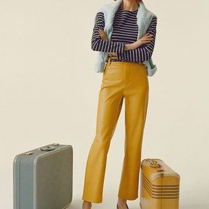 Anthropologie NWT's Lettie Straight Faux Leather P